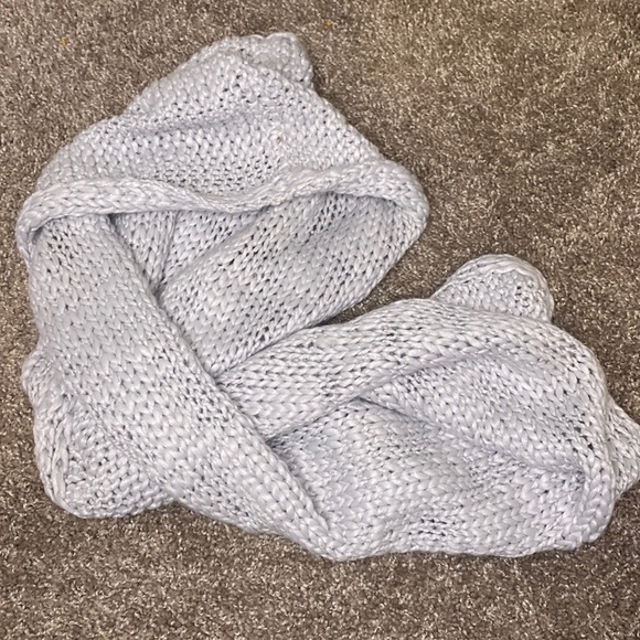 Bcbg Gray Sparkle Knitted Infinity Scarf - Picture 2 of 6